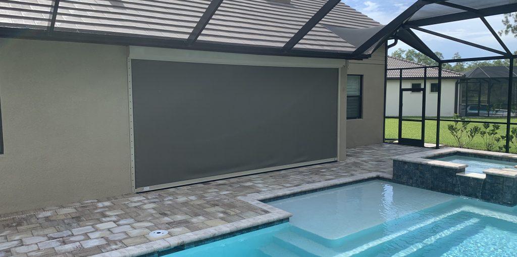 Roll down screens on a Florida home